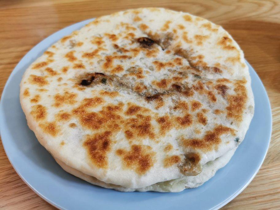 👩‍🍳香喷喷的榨菜鲜肉锅盔～吃一次忘不了💁🏻‍♀️