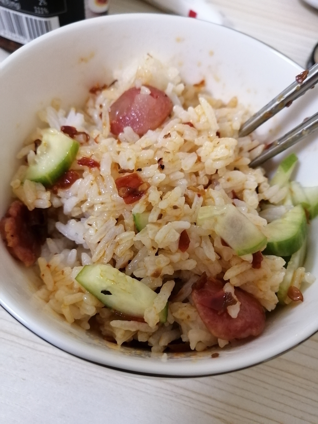 腊肠大米饭图片