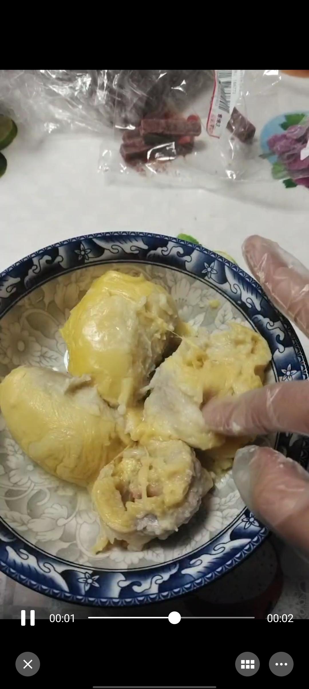 蒸榴莲