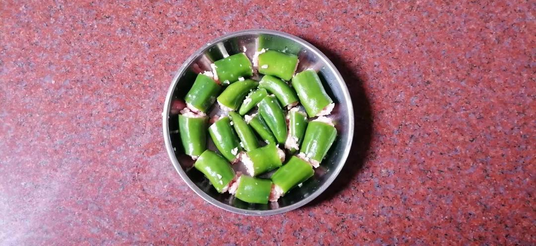 马蹄猪肉酿青椒