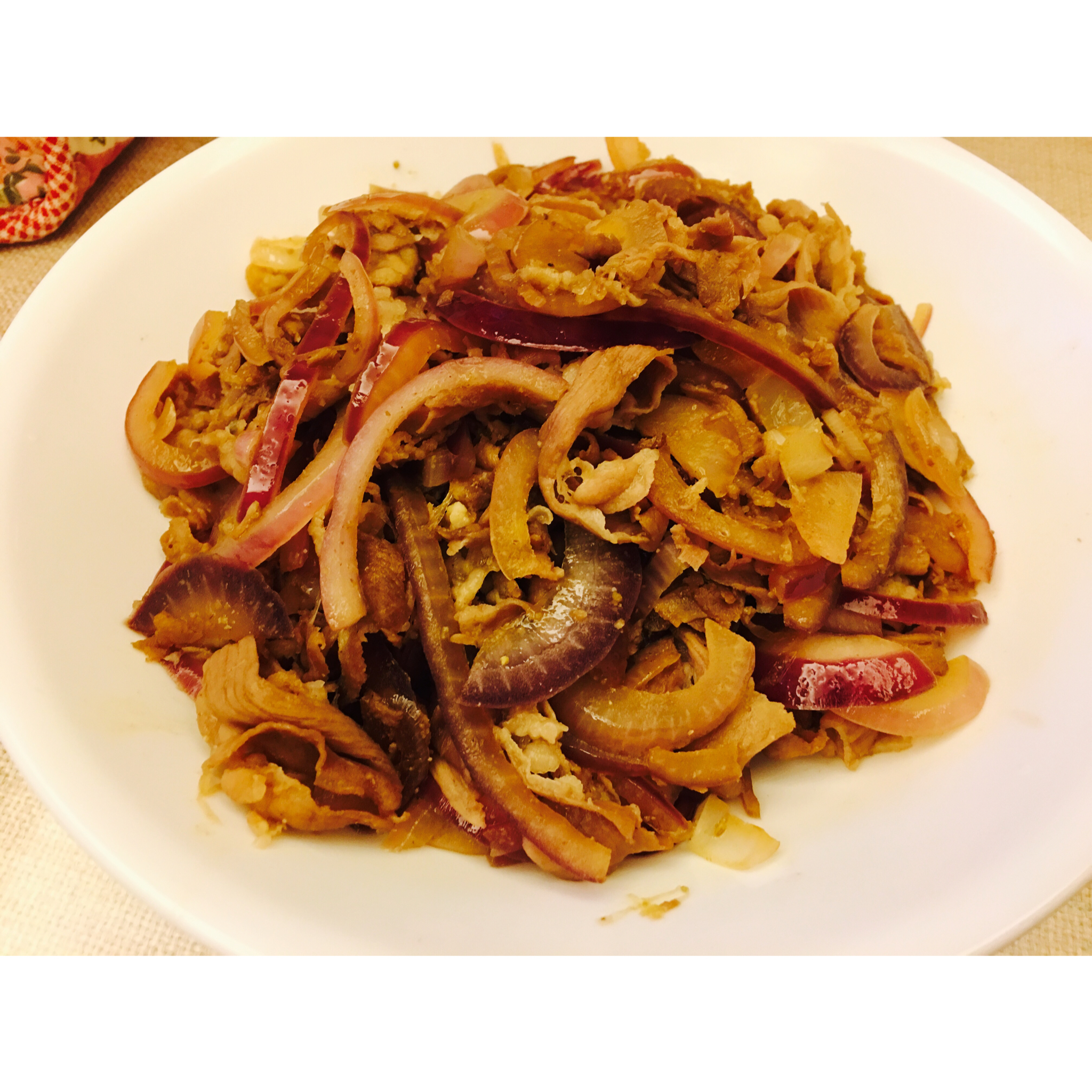 洋葱孜然羊肉片