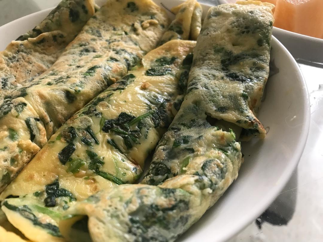 荠菜蛋饼