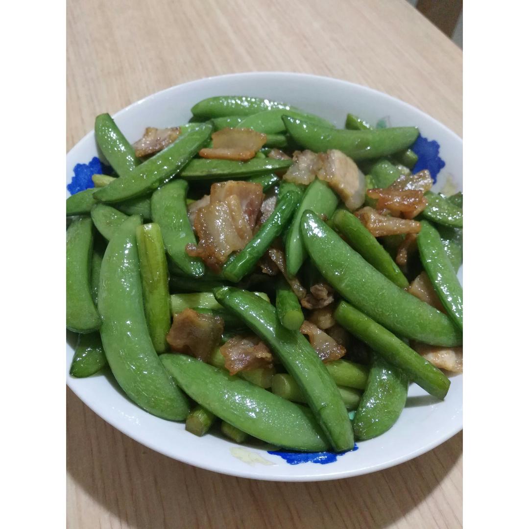 荷兰豆炒肉