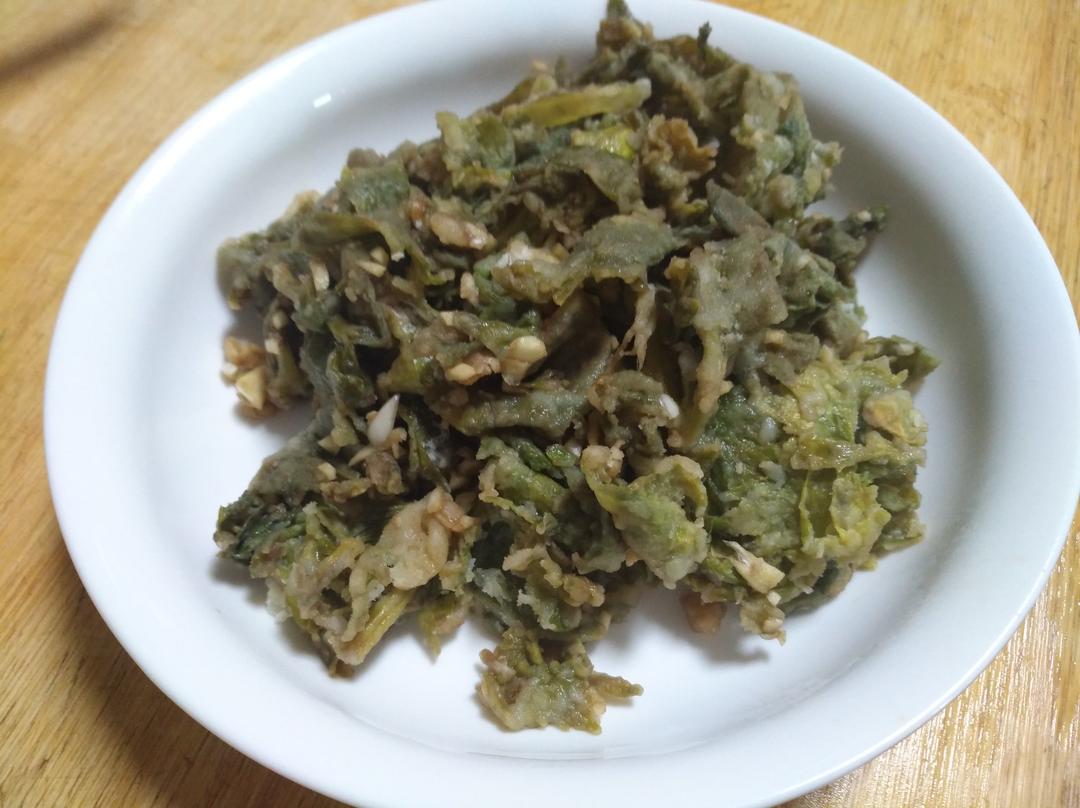 蒸芹菜叶（蒸野菜）