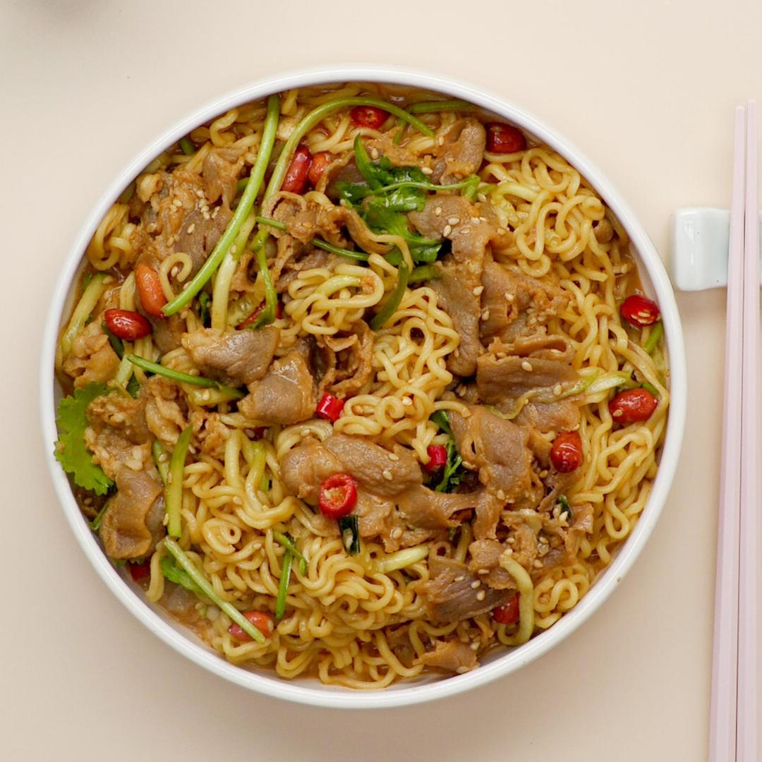 麻酱肥牛拌面的做法