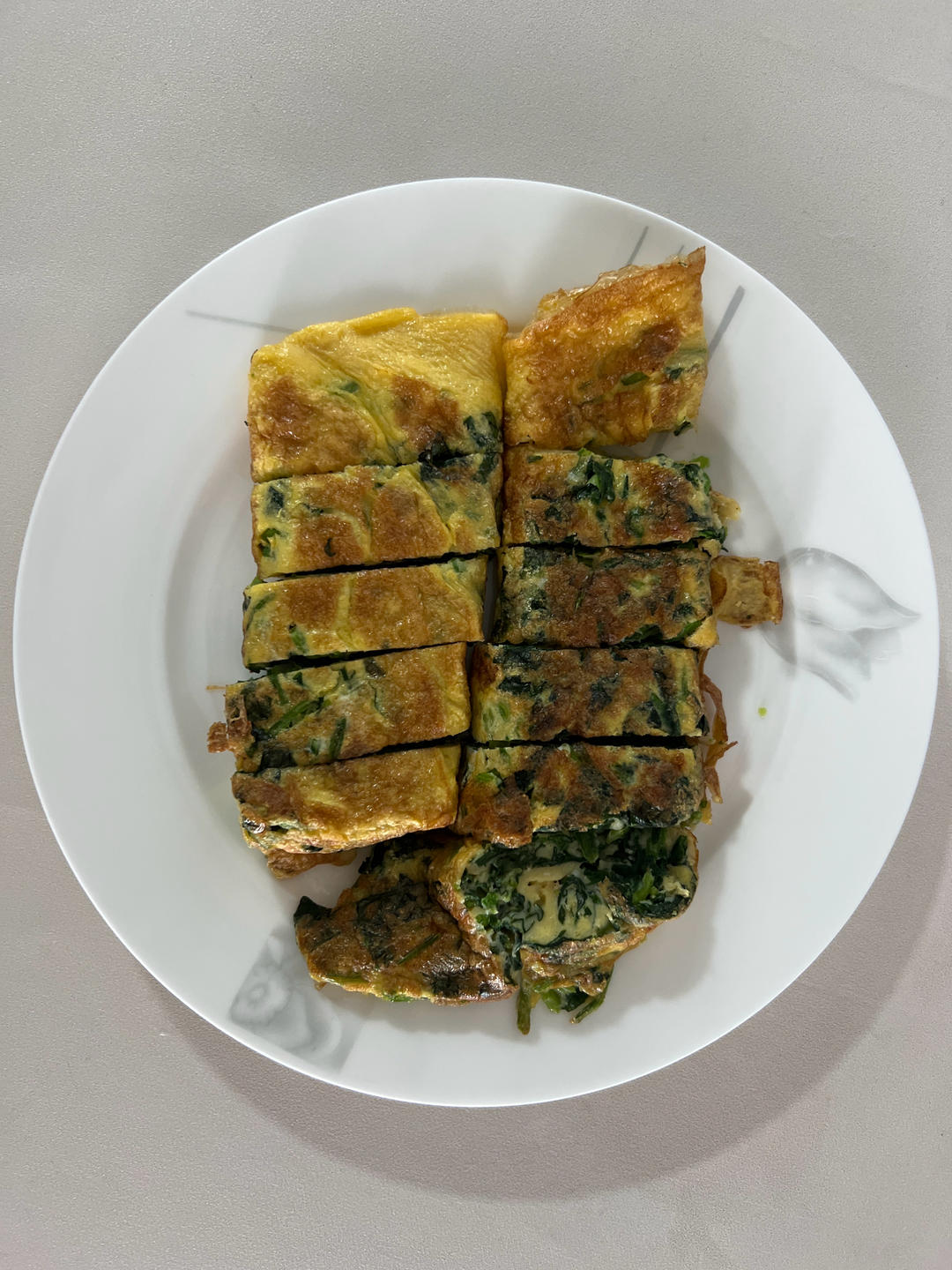 简易版菠菜鸡蛋卷懒人菜
