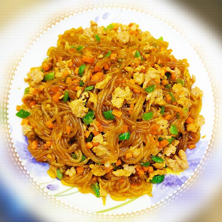 肉末炒粉丝