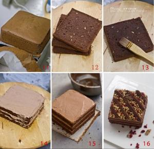 巧克力核桃蛋糕 做不易消泡的可可海绵的做法 步骤16