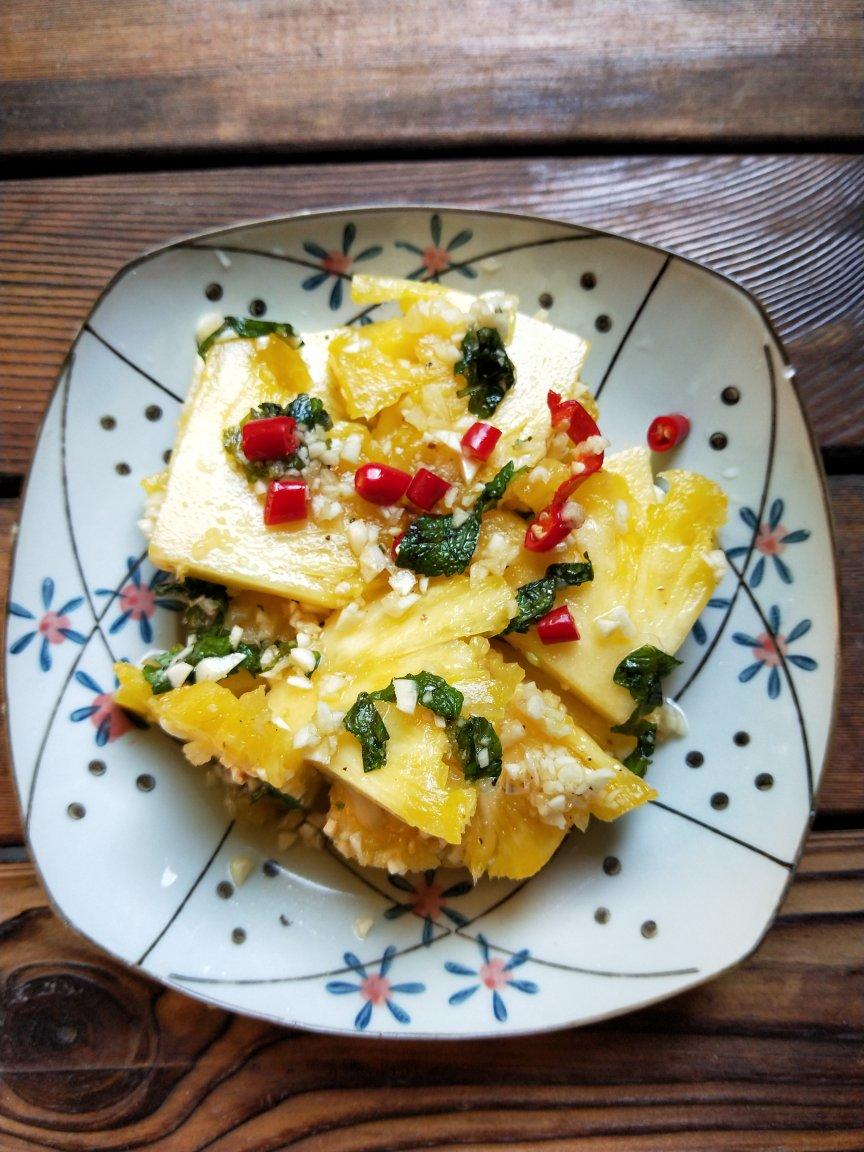 凉拌菠萝（米米姐教我的，超级爱）