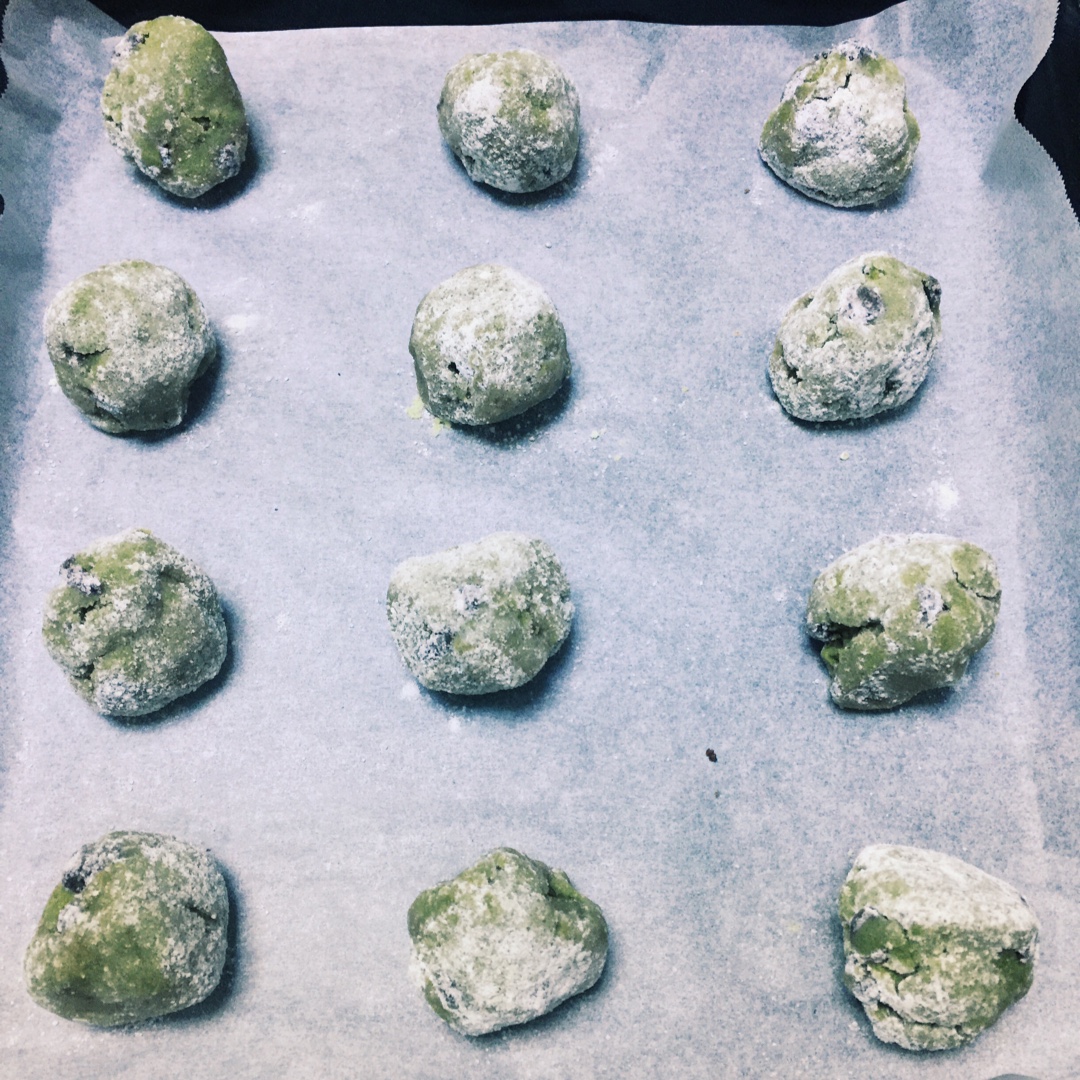 抹茶奶酪巧克力曲奇 Matcha Cream Cheese Choc Cookies