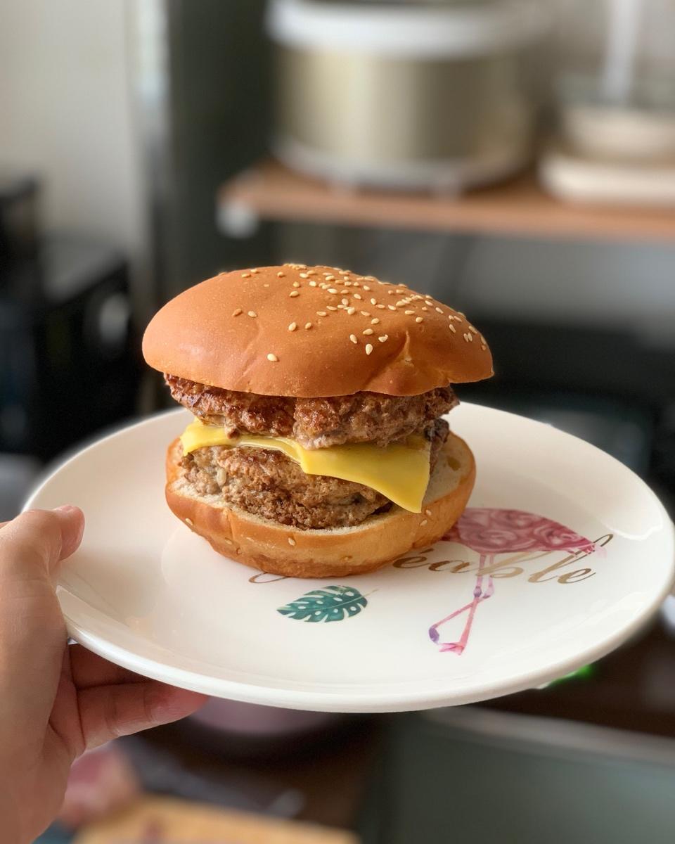 肉多汁的快手汉堡牛肉饼