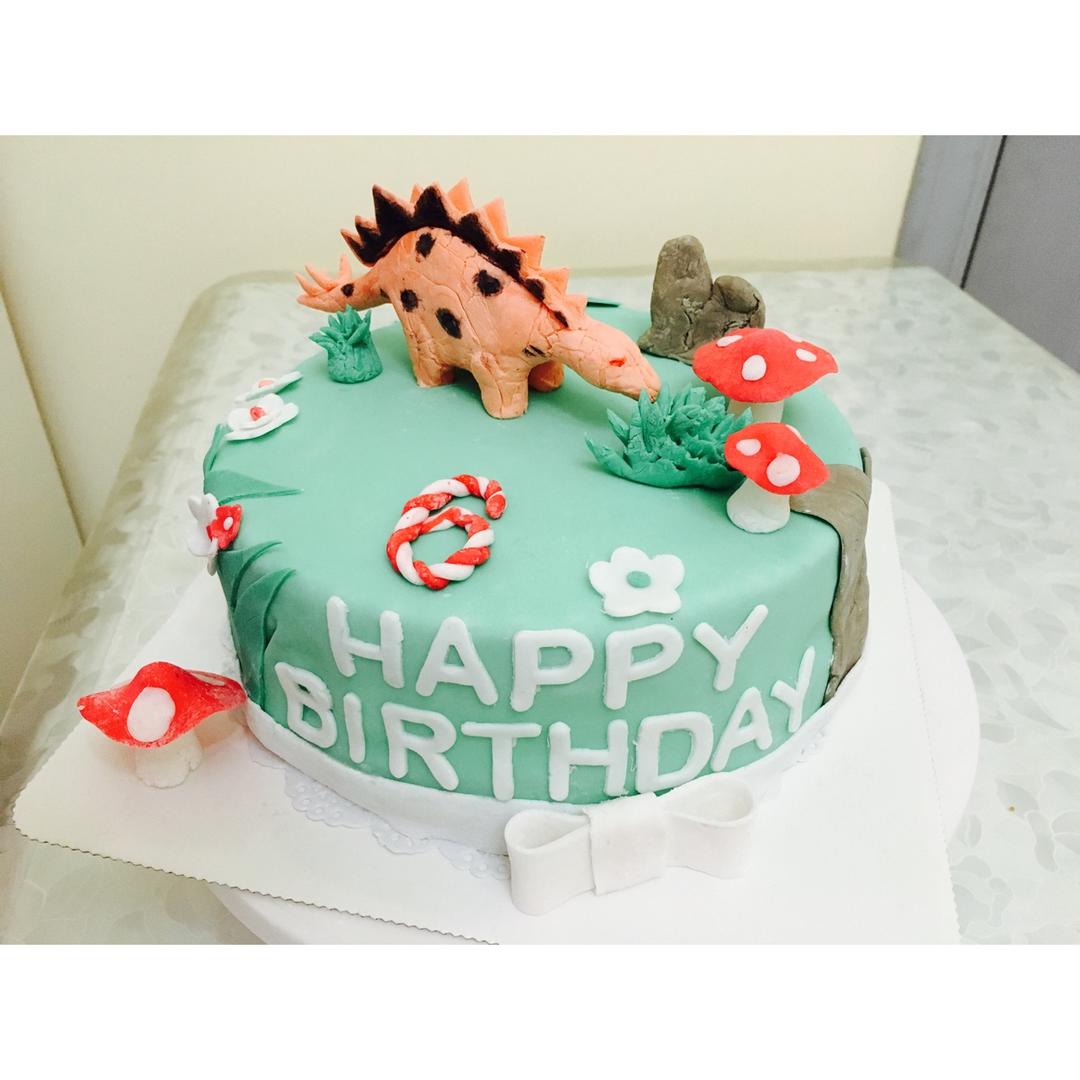 翻糖恐龙蛋糕