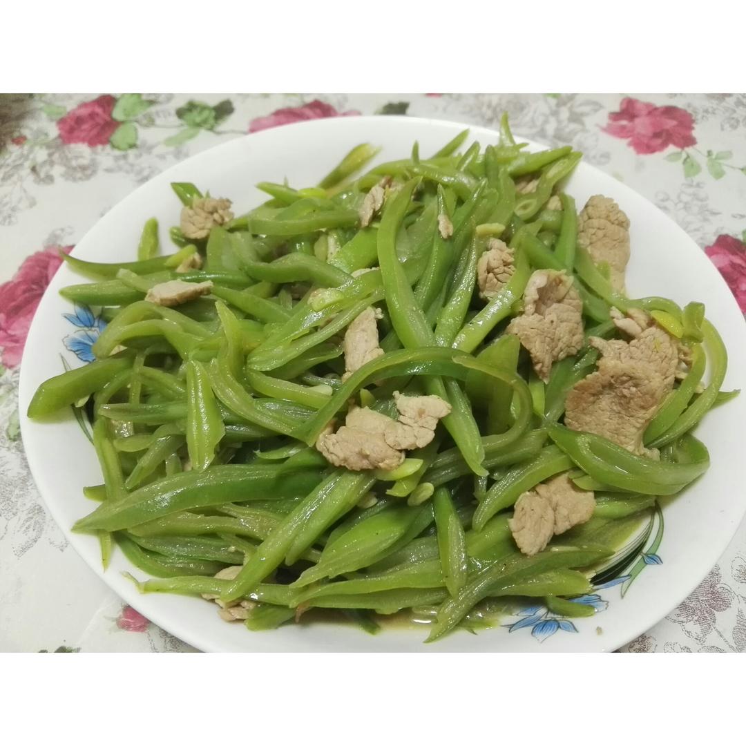 扁豆炒肉丝