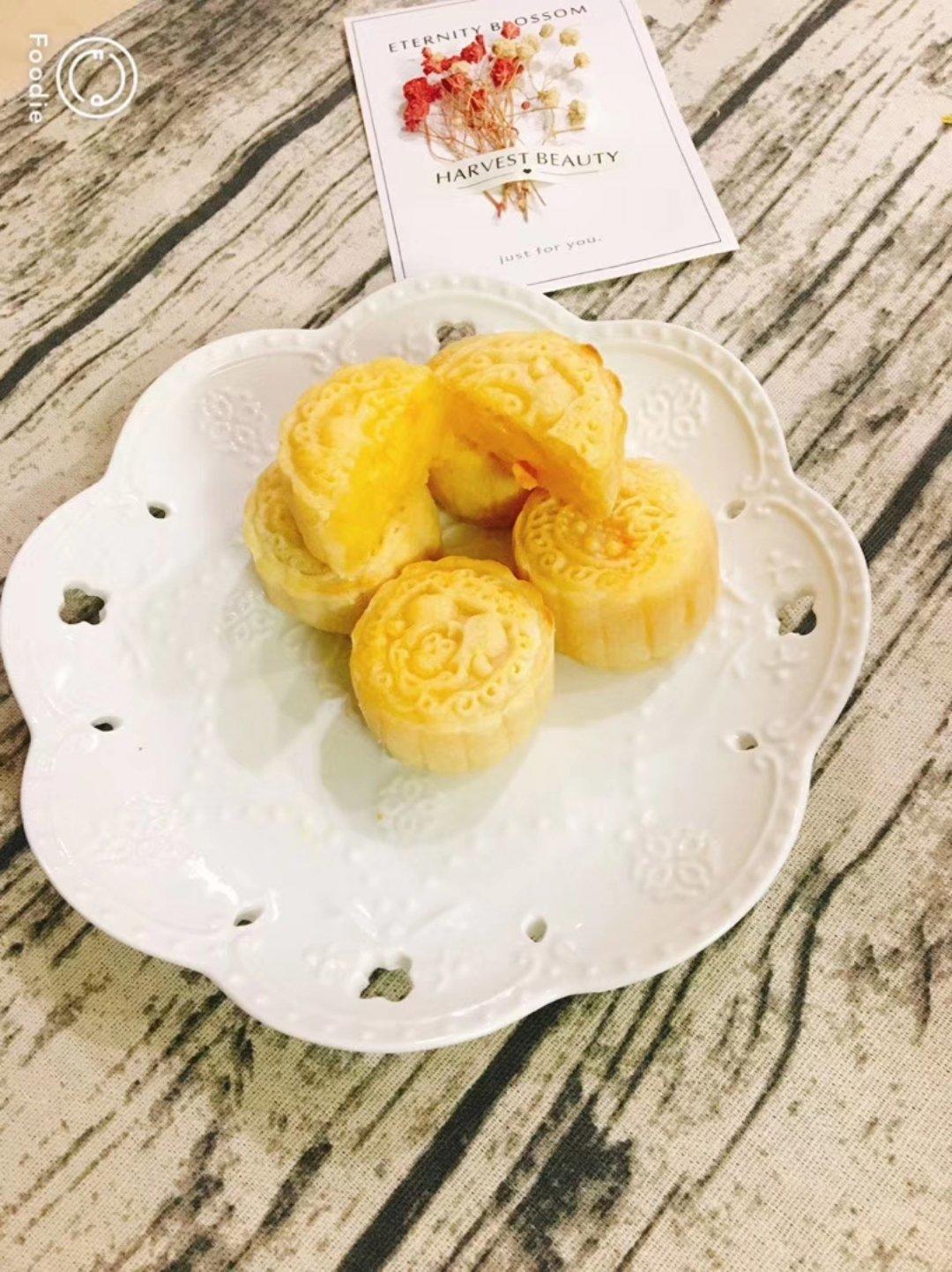 流心奶黄月饼（无吉士粉/转化糖浆版本）【曼食慢语】