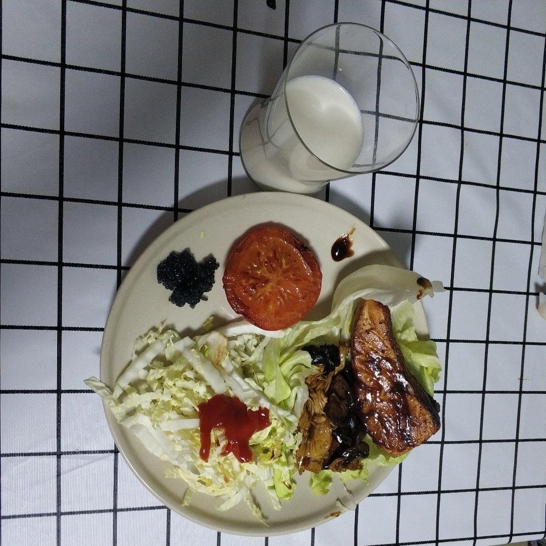 煎三文鱼