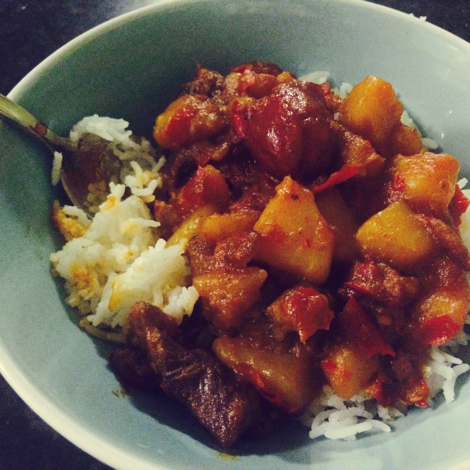 土豆牛肉盖饭