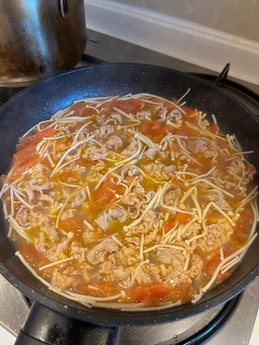 无敌下饭的番茄金针菇肥牛‼️做法简单0失败