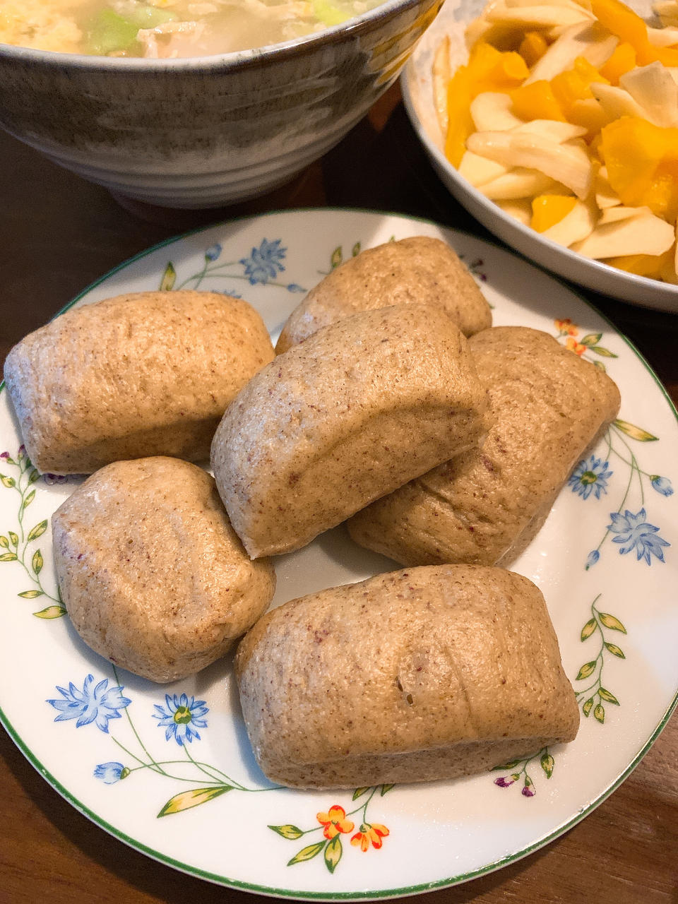 松软全麦馒头（老面一发）