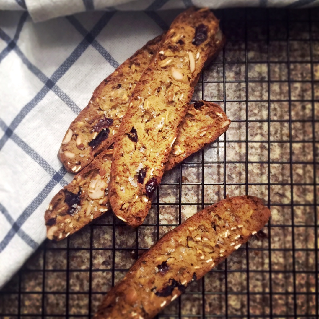 【健康零食】燕麦坚果意式脆饼