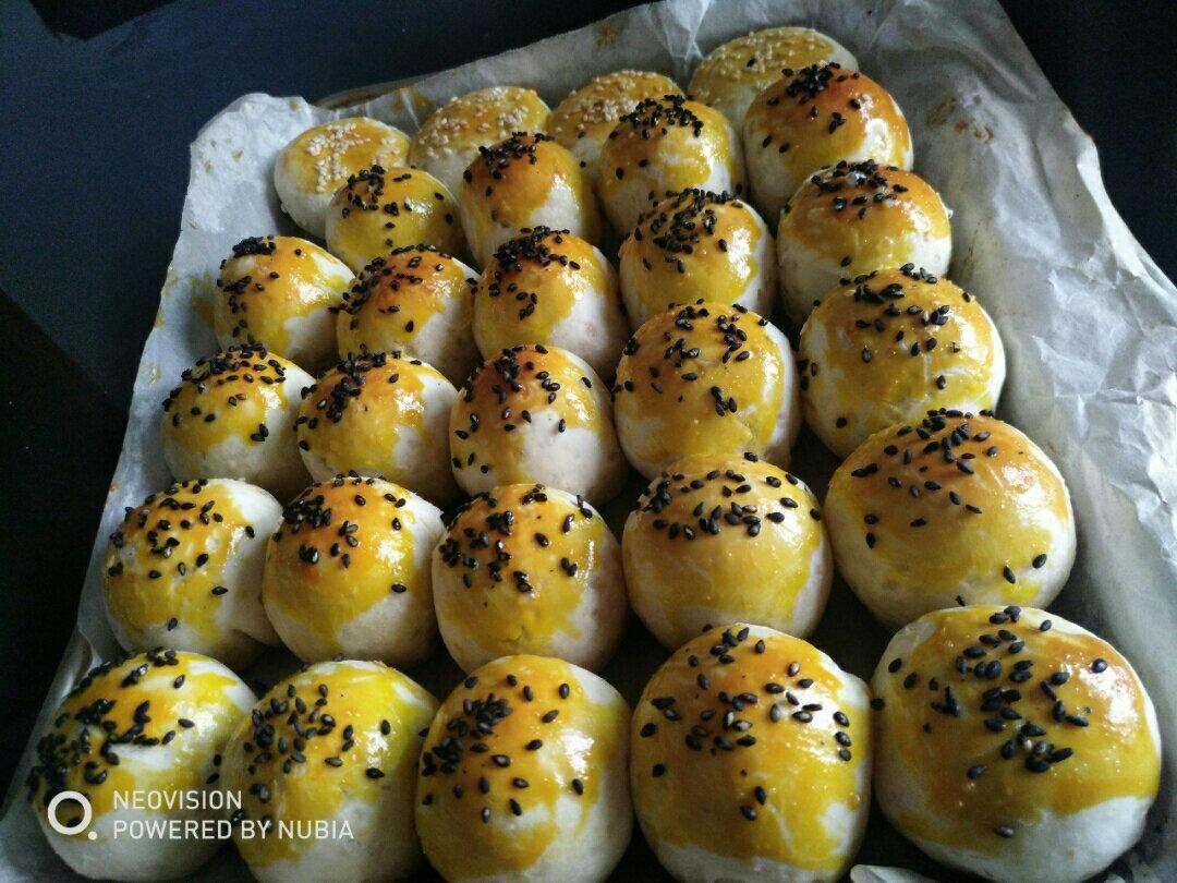 沙拉肉松蛋黄酥（猪油版）