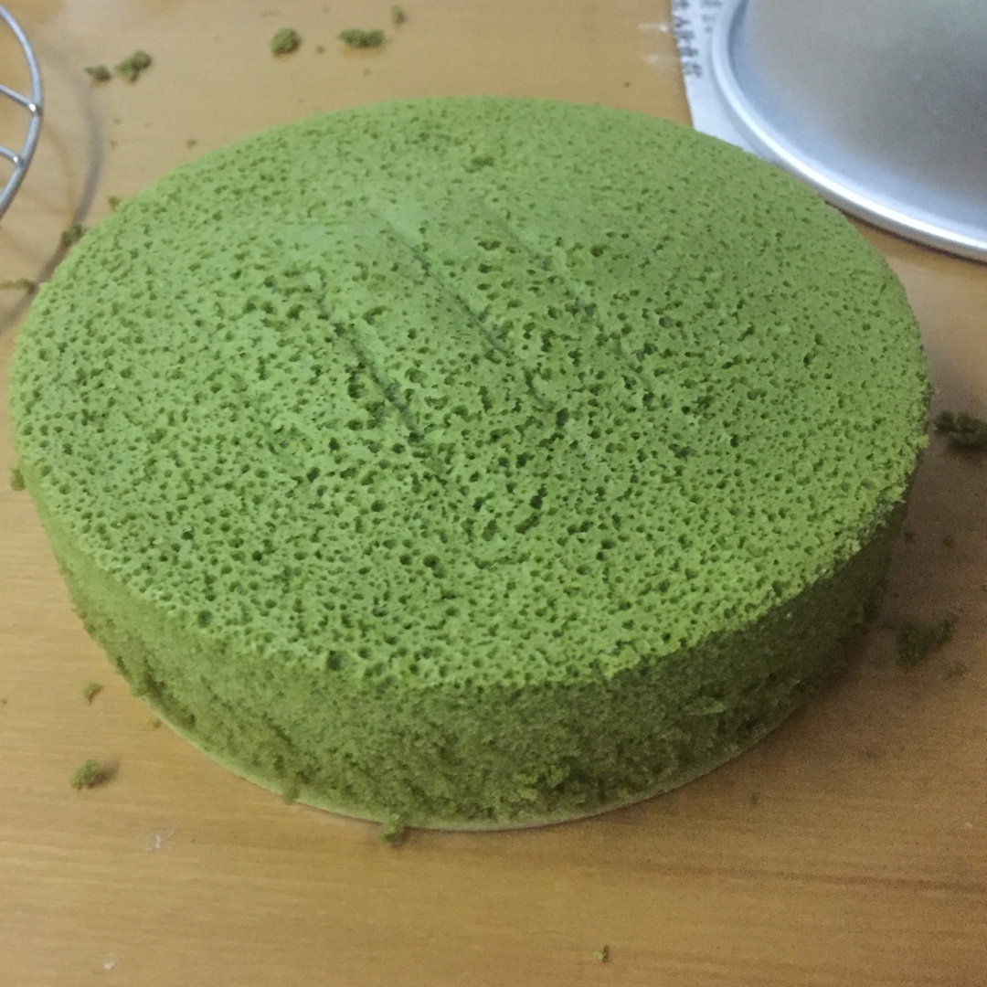 抹茶蜜豆戚风