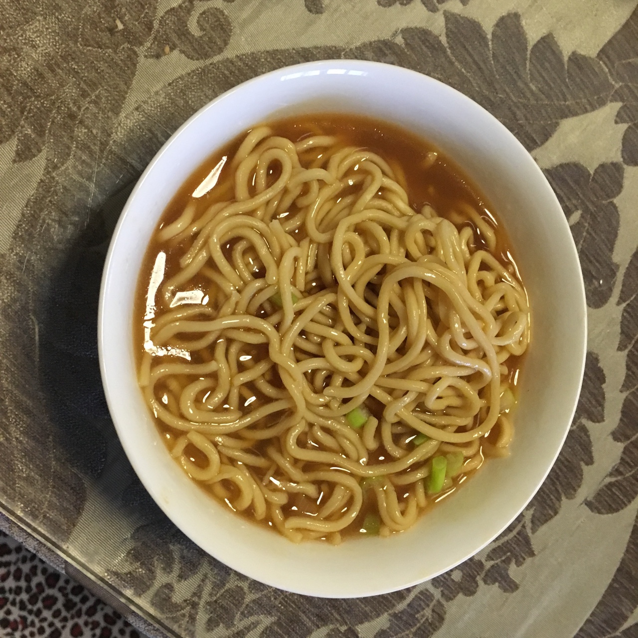 小葱麻油酱油面