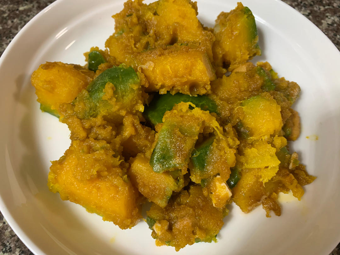 金沙美味【咸蛋黄炒南瓜】