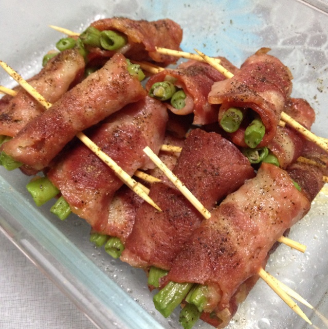 香煎培根金针菇卷