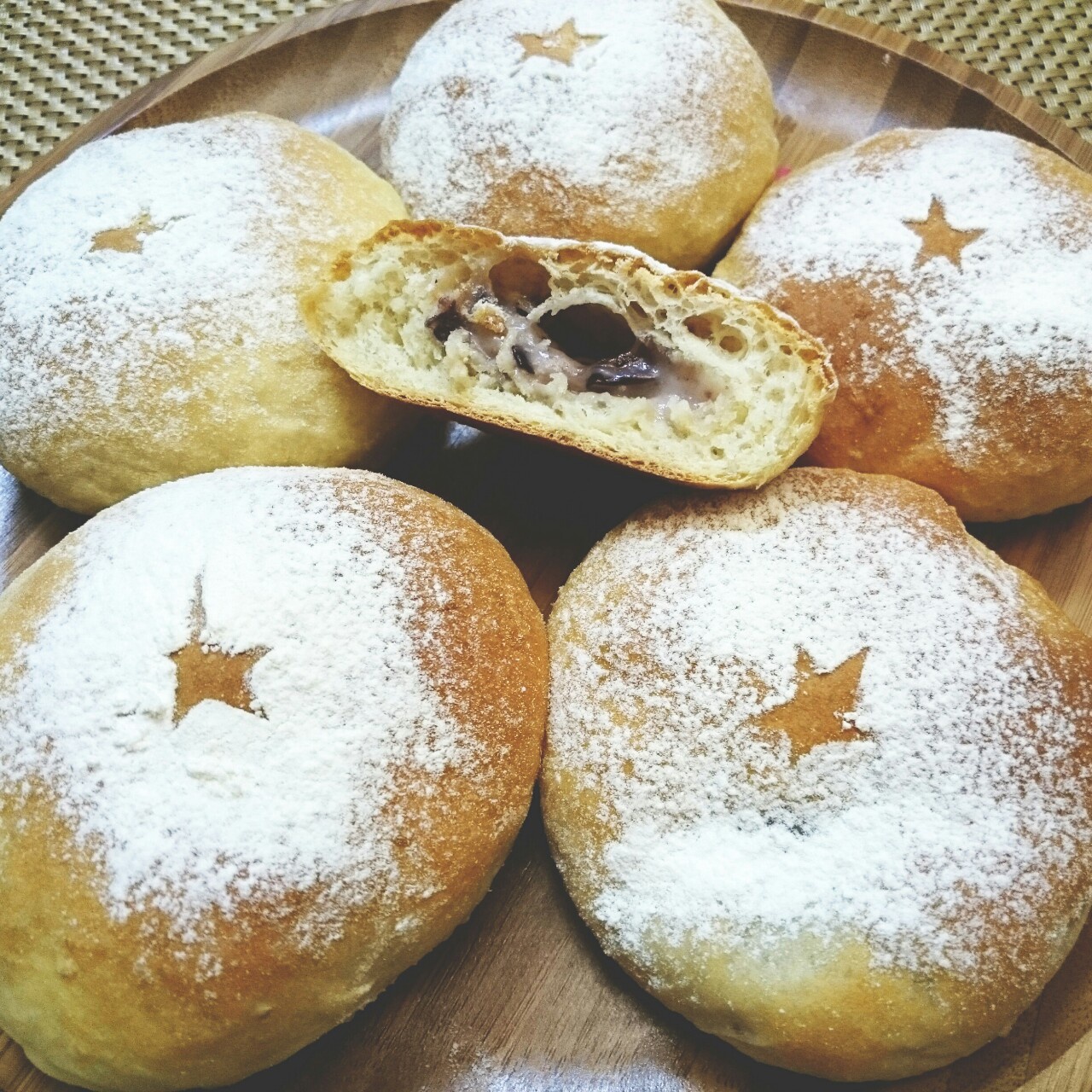 亚麻籽麻糬三角包-Panasonic面包机版