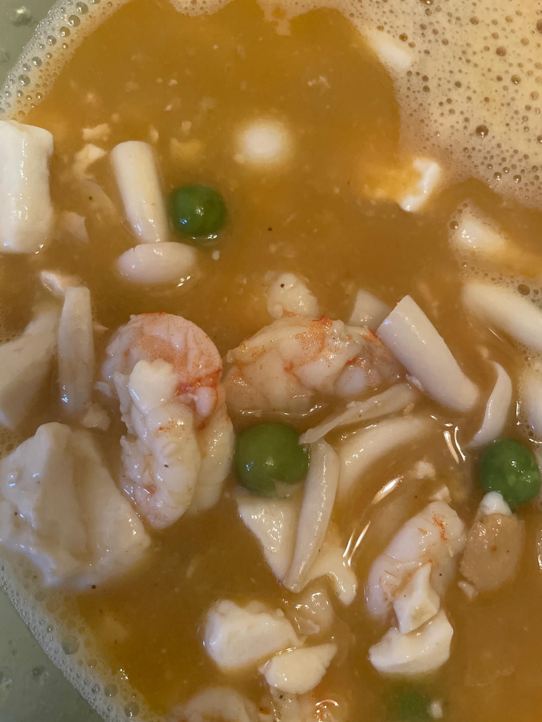 鲜掉眉毛！咸蛋黄鲜虾豆腐｜天冷煮一锅，暖胃又舒心