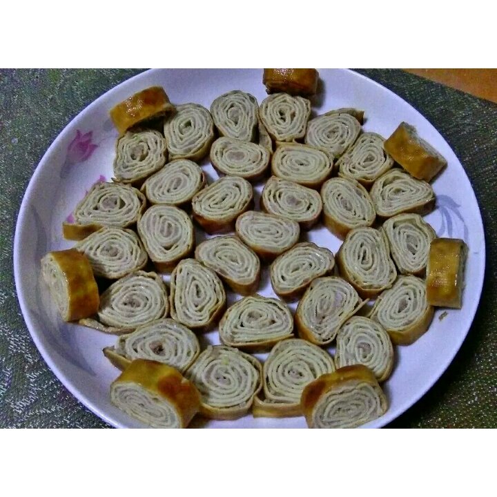 东北熏干豆腐肉卷