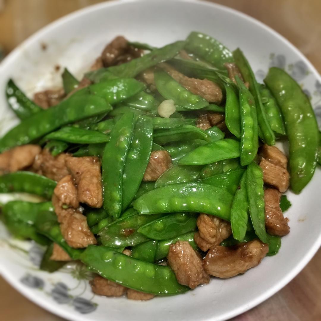 荷兰豆炒肉