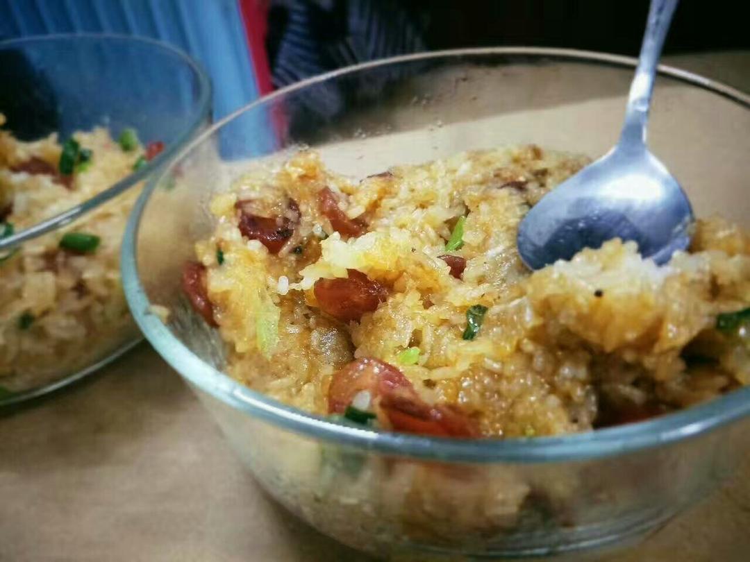 电饭锅香菇香肠饭(●´∀｀●)