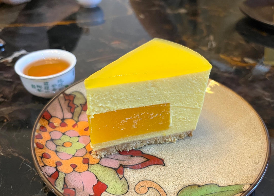 芒果百香果冻芝士蛋糕🥭我愿称之为初夏最佳甜品！
