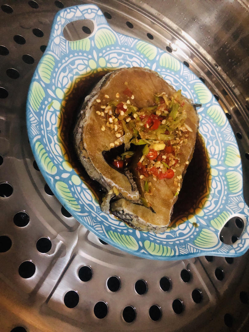 豆豉辣酱蒸鱼片