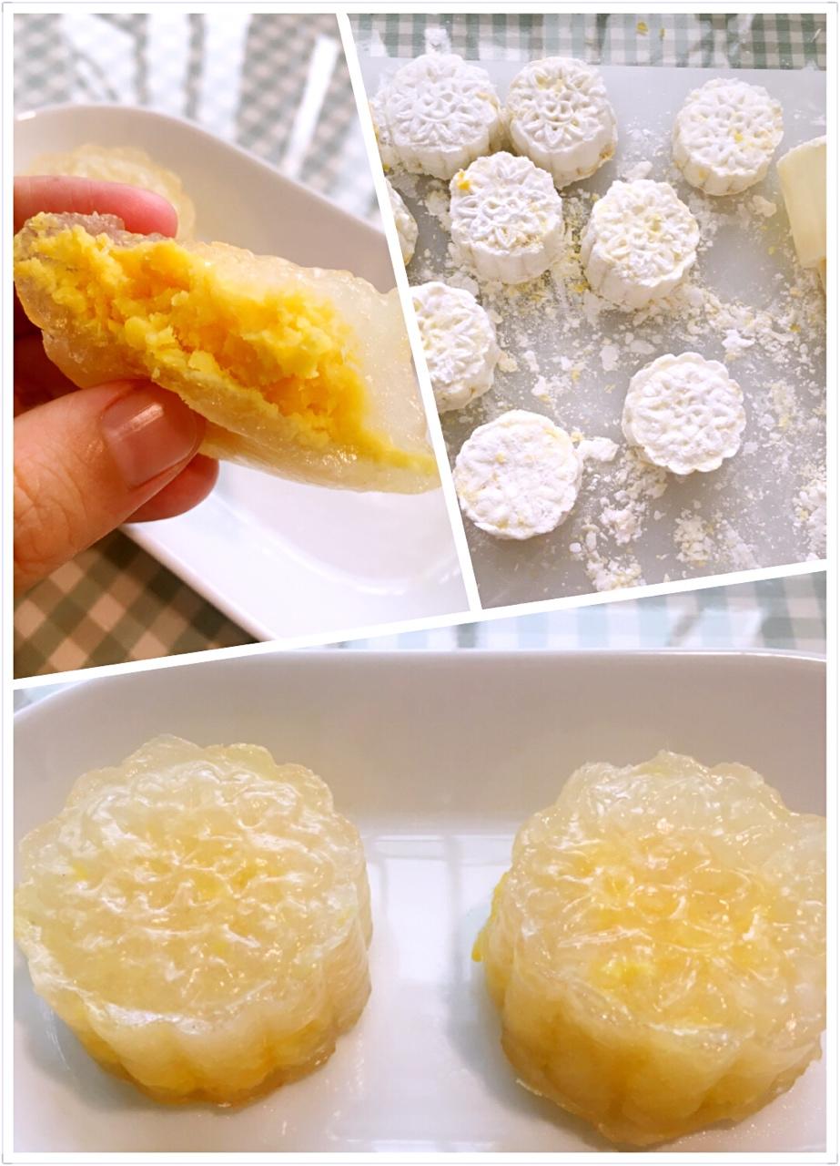 炎白之露做的西米水晶q弹月饼