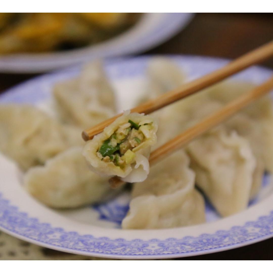 框框田做的豬肉大蔥餡餃子