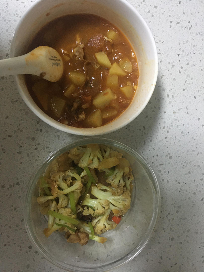 和饭店一个味道的干锅花菜