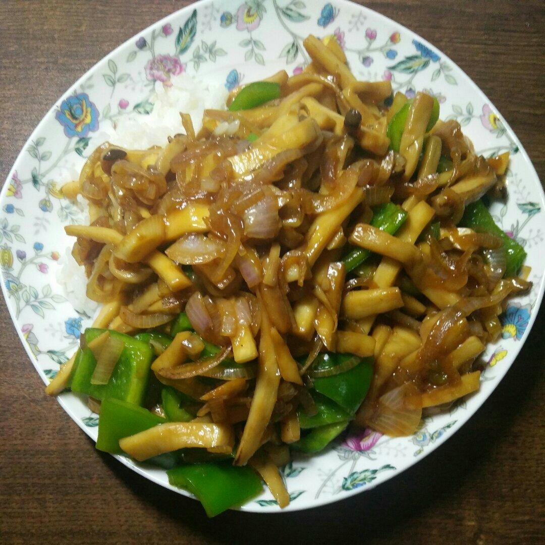 洋葱遇到杏鲍菇
