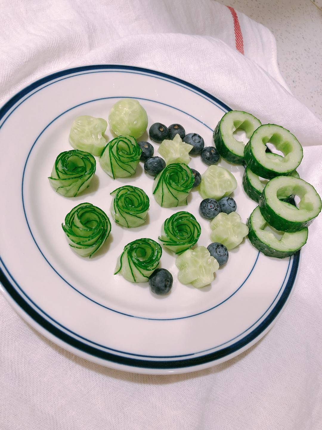 小清新黄瓜玫瑰的做法