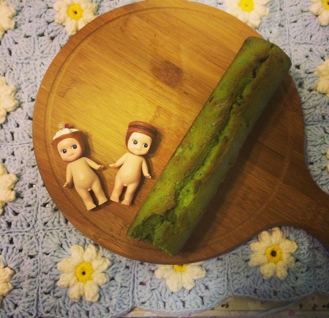 抹茶红豆磅蛋糕