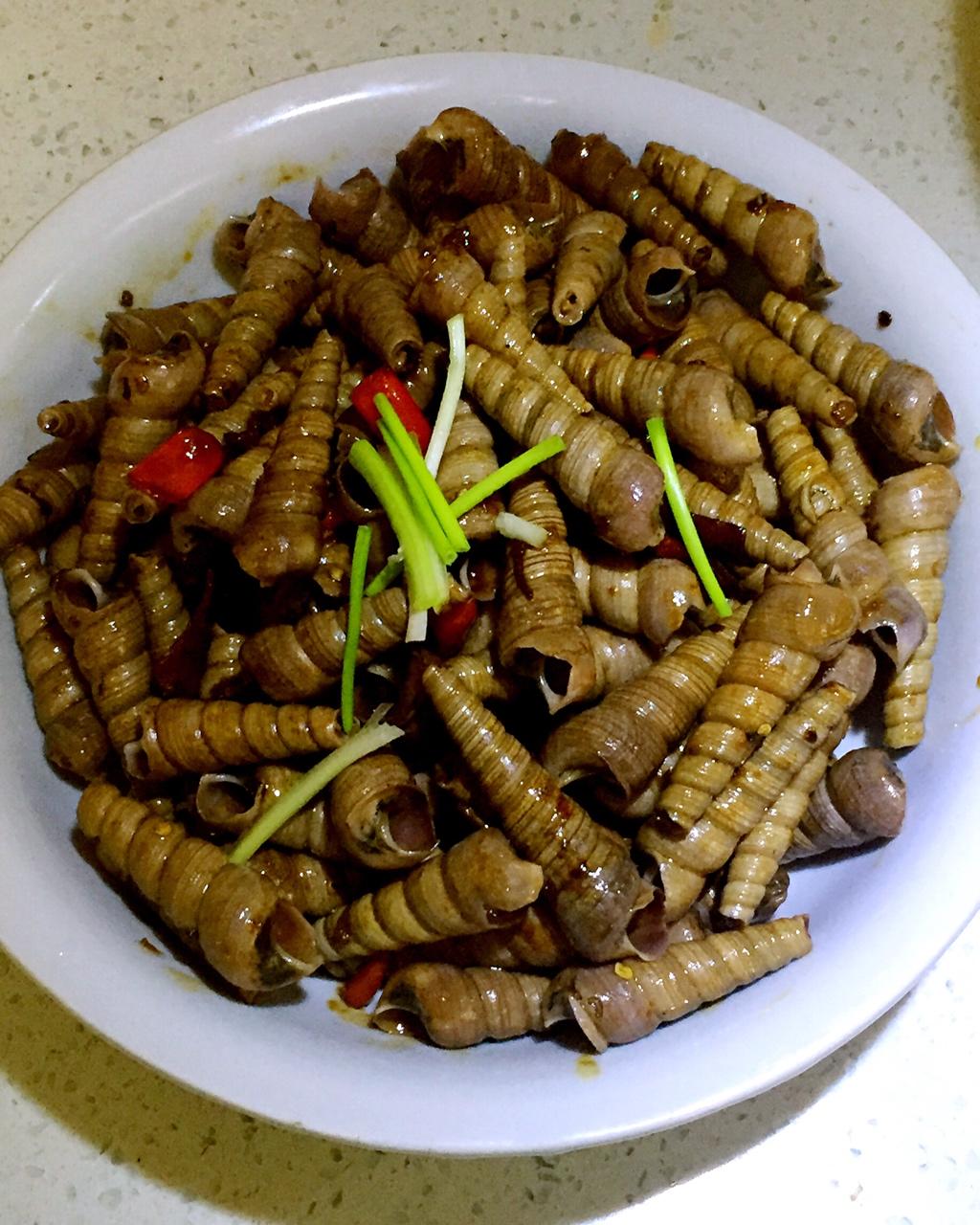 ringo丶做的爆炒钉螺