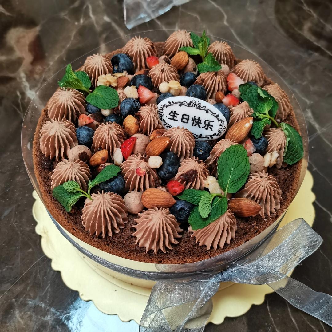 巧克力戚风裸蛋糕