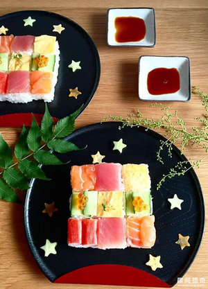 马赛克寿司Mosaic sushi的做法 步骤12