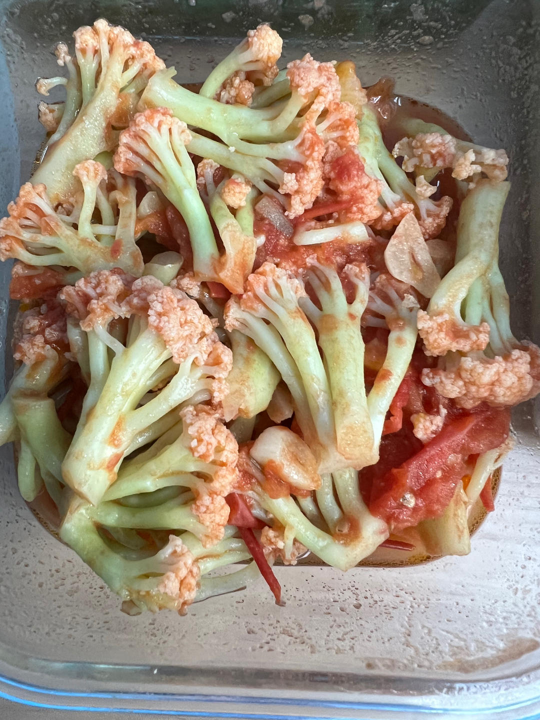 西红柿炒菜花（夏季开胃菜）