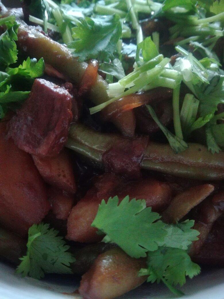 土豆炖豆角