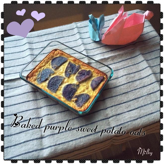 Bake purple sweet potato oats的做法