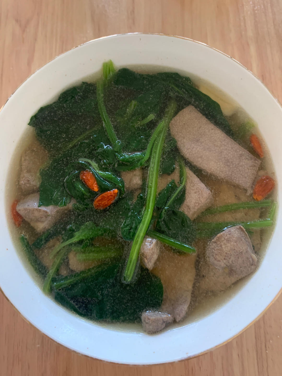 菠菜猪肝汤