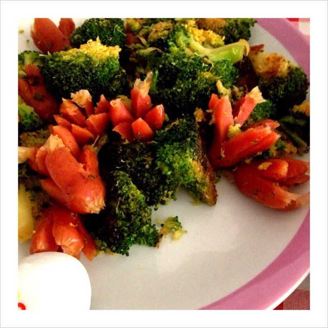 西兰花炒章鱼肠