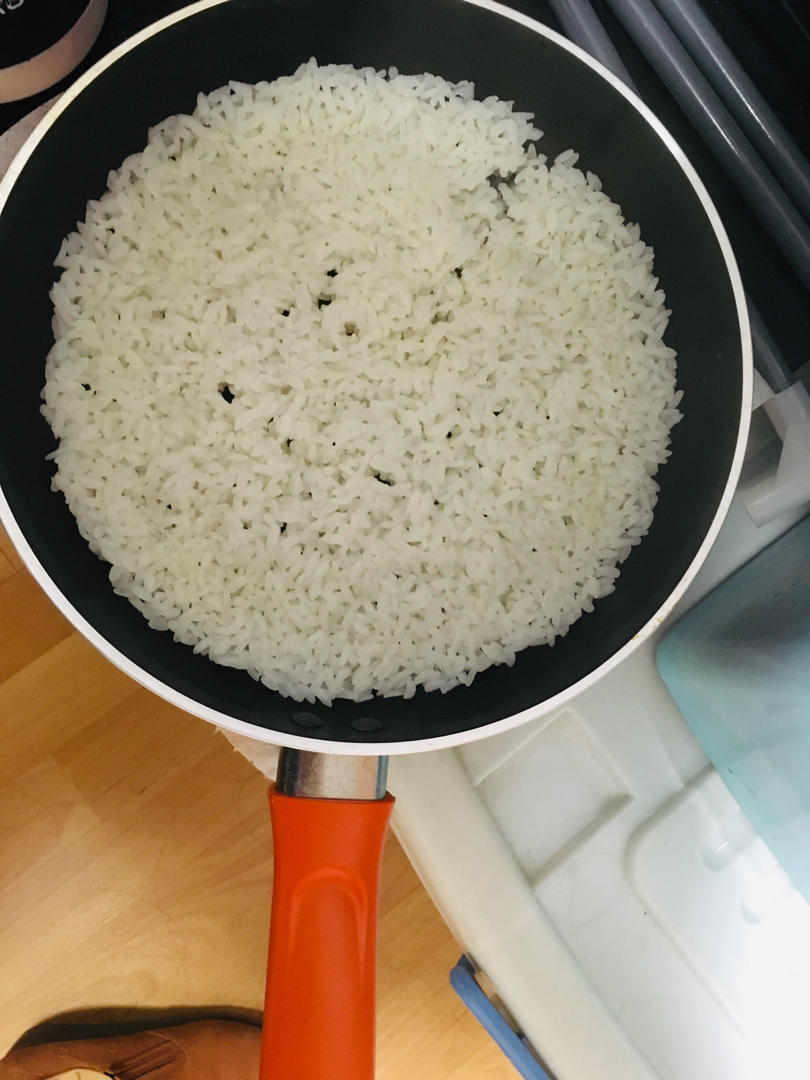 平底锅煮米饭--